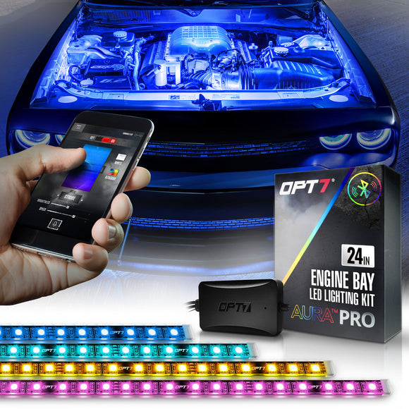 Aura Pro engine bay lighting kit with Bluetooth
